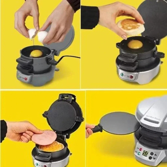 Hamilton-Beach  | Breakfast Sandwich Maker with Timer - Picture 14 of 16